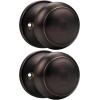 imageProbrico Flat Ball Single Dummy Door Knob Half Dummy Door Knobs Interior Oil Rubbed Bronze 1 PackOil Rubbed Bronze