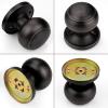 imageProbrico Flat Ball Single Dummy Door Knob Half Dummy Door Knobs Interior Oil Rubbed Bronze 1 PackOil Rubbed Bronze