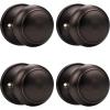 imageProbrico Flat Ball Single Dummy Door Knob Half Dummy Door Knobs Interior Oil Rubbed Bronze 1 PackOil Rubbed Bronze