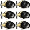 imageProbrico Flat Black Keyed Entry Door Knobs Round Ball Keyed Alike Lockset Door Knobs with Lock and Keys for Bedroom Bathroom Front Door 6 PackBlack