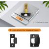 imageProbrico Heavy Duty Flat Black Square Privacy Interior Door Levers Bedroom and Bathroom Door Handles Keyless BedBath Lockset 5 PackBlack