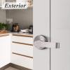 imageProbrico Heavy Duty Passage Door Levers Satin Nickel Door Locksets for LeftRight Handing Hall and Closet Handles 6 Pack5 Pack