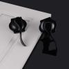 imageProbrico Passage Door Handle for Hall and Closet 1 Pack Premium Black Door Levers Camelot Style Door Handles for Left ampamp Right Hand