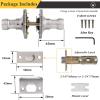imageProbrico Passage Levers Camelot Style Door Handles Brushed Nickel Hall and Closet Levers Wave Handles for Left ampamp Right Hand Opening Doors 2 Sided Handle with Latch 85061SN