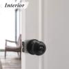 imageProbrico Polished Chrome Keyed Entry Door Knob Interior Exterior Entry Door Locks Entrance LocksetLock with Three KeysBlack