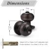imageProbrico Polished Chrome Keyed Entry Door Knob Interior Exterior Entry Door Locks Entrance LocksetLock with Three KeysOil Rubbed Bronze