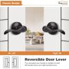 imageProbrico Privacy Door Levers Interior Door Handles Levers Satin Nickel Door Lever for Bedroom Bathroom Wave Style Door Lever Left Right Handed Door Handles 10 PackOil Rubbed Bronze