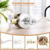 imageProbrico Privacy Door Levers Interior Door Handles Levers Satin Nickel Door Lever for Bedroom Bathroom Wave Style Door Lever Left Right Handed Door Handles 10 PackPolished Chrome