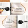 imageProbrico Privacy Door Levers Interior Door Handles Levers Satin Nickel Door Lever for Bedroom Bathroom Wave Style Door Lever Left Right Handed Door Handles 10 PackBlack
