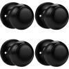 imageProbrico Single Ball Dummy Door Knob Half Dummy Handles Oil Rubbed BronzeBlack