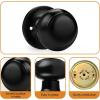 imageProbrico Single Ball Dummy Door Knob Half Dummy Handles Oil Rubbed BronzeBlack