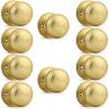 imageProbrico Single Ball Dummy Door Knob Half Dummy Handles Oil Rubbed BronzeBrushed Brass