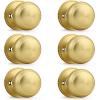 imageProbrico Single Ball Dummy Door Knob Half Dummy Handles Oil Rubbed BronzeBrushed Brass