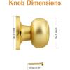 imageProbrico Single Ball Dummy Door Knob Half Dummy Handles Oil Rubbed BronzeBrushed Brass
