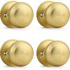 imageProbrico Single Ball Dummy Door Knob Half Dummy Handles Oil Rubbed BronzeBrushed Brass