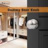 imageProbrico Single Ball Dummy Door Knob Half Dummy Handles Oil Rubbed BronzeBrushed Nickel