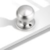 imageProbrico Single Ball Dummy Door Knob Half Dummy Handles Oil Rubbed BronzeBrushed Nickel