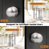 imageProbrico Single Ball Dummy Door Knob Half Dummy Handles Oil Rubbed BronzeBrushed Nickel