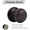 imageProbrico Single Ball Dummy Door Knob Half Dummy Handles Oil Rubbed BronzeOil Rubbed Bronze