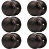 imageProbrico Single Ball Dummy Door Knob Half Dummy Handles Oil Rubbed BronzeOil Rubbed Bronze