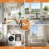 imageProbrico Wave Shape Passage Door Lever Satin Nickel Keyless Handle for Hall and Closet Interior NonLocking Leverset Handleset Hardware Reversible for Right and Left Handed Doors 1 PackPolished Chrome