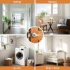 imageProbrico Wave Shape Passage Door Lever Satin Nickel Keyless Handle for Hall and Closet Interior NonLocking Leverset Handleset Hardware Reversible for Right and Left Handed Doors 1 PackSatin Nickel