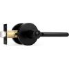 imageProbrico BedBath Room Door Lever Modern Flat Handles in Satin Nickel Privacy Door Lever Locks Contractor Pack10PackBlack