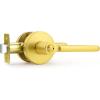 imageProbrico BedBath Room Door Lever Modern Flat Handles in Satin Nickel Privacy Door Lever Locks Contractor Pack10PackGold