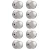 imageProbrico Dummy Door KnobStain Nickel Finish Single Side Flat Ball Style NonTurning Closet French Door Handle 1 Pack10 Pack