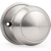 imageProbrico Flat Ball Single Dummy Door Knob Half Dummy Door Knobs Interior Oil Rubbed Bronze 1 PackBrushed Nickel