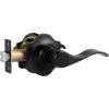 imageProbrico Passage Door Handle for Hall and Closet 1 Pack Premium Black Door Levers Camelot Style Door Handles for Left ampamp Right Hand
