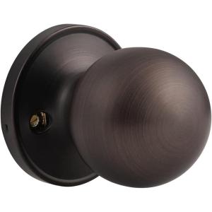 imageProbrico Ball Dummy Door Knob Stainless Steel Inactive Door Knobs Brushed Nickel 2 PackOil Rubbed Bronze
