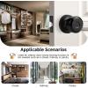 imageProbrico 3 Pack Black Passage Door Knobs Keyless Solid Door Lock with Cylindrical Shape Handle Door Hardware for Kitchen Bathroom Bedroom Closet2 Pack