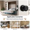 imageProbrico 6 Pack Matte Black Privacy Locks Keyless Interior BedBath Door Knobs Cylindrical Shape Knobs Contemporary Hardware for Bathroom Bedroom Doors10 Pack