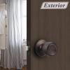 imageProbrico 6 Pack Tulip Passage Door KnobOil Rubbed Bronze Finish Fit for Hallway ampamp Closet DoorsKeyless Interior Door Handles No Locking Tulip Style Knob for Right or Left Handed Doors