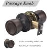 imageProbrico 6 Pack Tulip Passage Door KnobOil Rubbed Bronze Finish Fit for Hallway ampamp Closet DoorsKeyless Interior Door Handles No Locking Tulip Style Knob for Right or Left Handed Doors