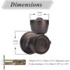 imageProbrico 6 Pack Tulip Passage Door KnobOil Rubbed Bronze Finish Fit for Hallway ampamp Closet DoorsKeyless Interior Door Handles No Locking Tulip Style Knob for Right or Left Handed Doors
