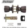 imageProbrico 6 Pack Tulip Privacy Door KnobsOil Rubbed Bronze Finish Fit for Bedroom ampamp Bathroom DoorsInterior Door Handles Locked Tulip Style Knob for Right or Left Handed DoorsKeyless