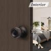 imageProbrico 6 Pack Tulip Privacy Door KnobsOil Rubbed Bronze Finish Fit for Bedroom ampamp Bathroom DoorsInterior Door Handles Locked Tulip Style Knob for Right or Left Handed DoorsKeyless