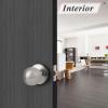 imageProbrico Ball Passage Door Knobs Handles Hall Closet Keyless Door Lock in Brushed Nickel Finish 3 Pack