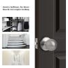 imageProbrico Ball Passage Door Knobs Handles Hall Closet Keyless Door Lock in Brushed Nickel Finish 3 Pack