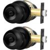 imageProbrico Ball Privacy Door Knobs BedBath Door Locks Brushed NickelBlack