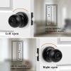 imageProbrico Ball Privacy Door Knobs BedBath Door Locks Brushed NickelBlack