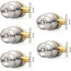 imageProbrico Ball Privacy Door Knobs BedBath Door Locks Brushed NickelBrushed Nickel