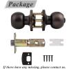 imageProbrico Ball Privacy Door Knobs BedBath Door Locks Brushed NickelOil Rubbed Bronze