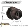 imageProbrico Ball Privacy Door Knobs BedBath Door Locks Brushed NickelOil Rubbed Bronze
