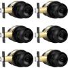 imageProbrico Ball Privacy Interior Door Knobs Bedroom and Bathroom Door Handle Keyless Black Lockset Stainless Steel6 PackBlack