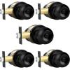imageProbrico BathBed Door Knobs Flat Black Finish Round Ball Privacy Door Knobs Interior Keyless Locksets Bedroom Bathroom Door Knobs with Lock10 PackBlack