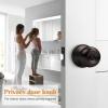 imageProbrico Bedroom Bathroom Door Knobs Brushed Nickel Door Handles Interior Door Knobs Locks Privacy Door Knobs Stainless Steel 10 PackOil Rubbed Bronze