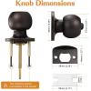 imageProbrico Bedroom Bathroom Door Knobs Brushed Nickel Door Handles Interior Door Knobs Locks Privacy Door Knobs Stainless Steel 10 PackOil Rubbed Bronze